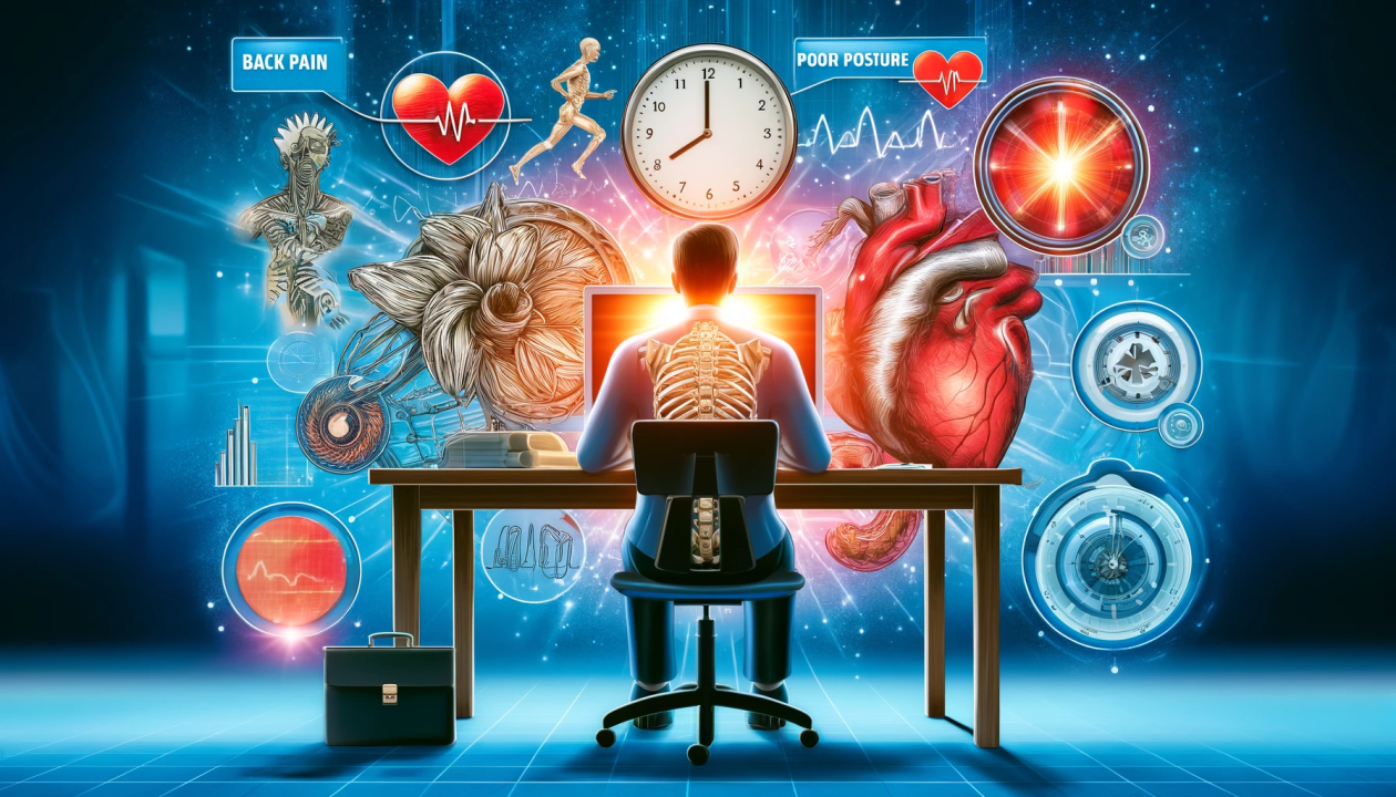 A man is sitting at a desk in front of a computer.