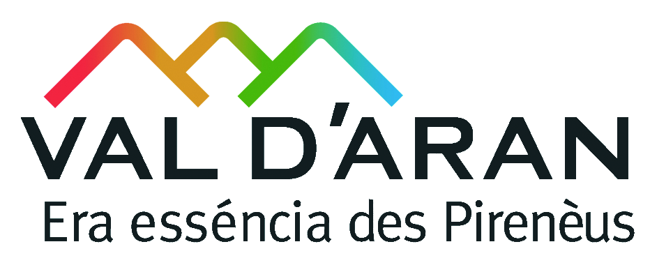 A logo for a company called val d' aran