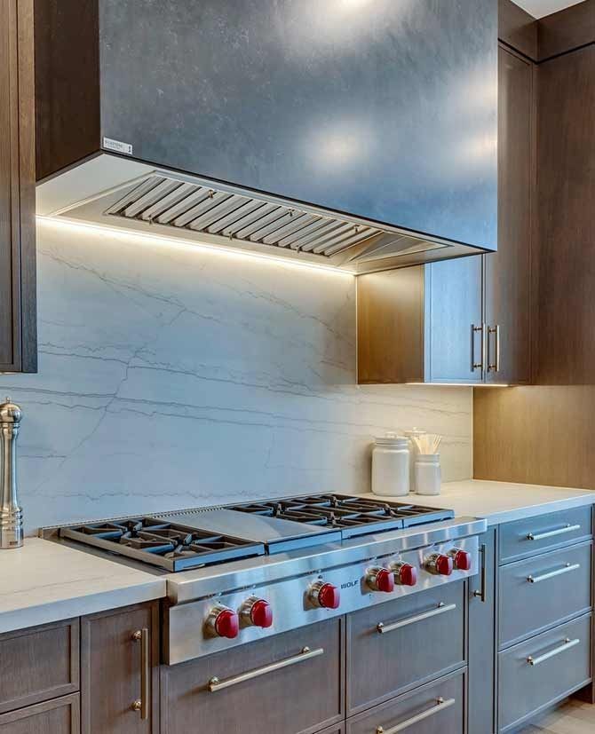 Modern kitchen with stainless steel Modern kitchen with stainless steel