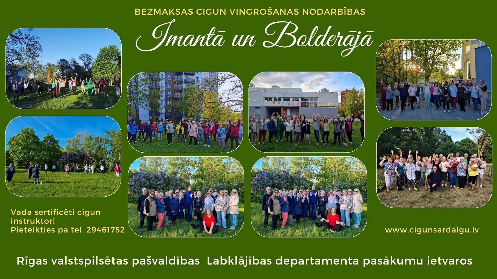 cigun, ciguns, bezmaksas, vingrošanas nodarbības, bezmaksas cigun nodarbības Rīgā, Daiga Šļahota