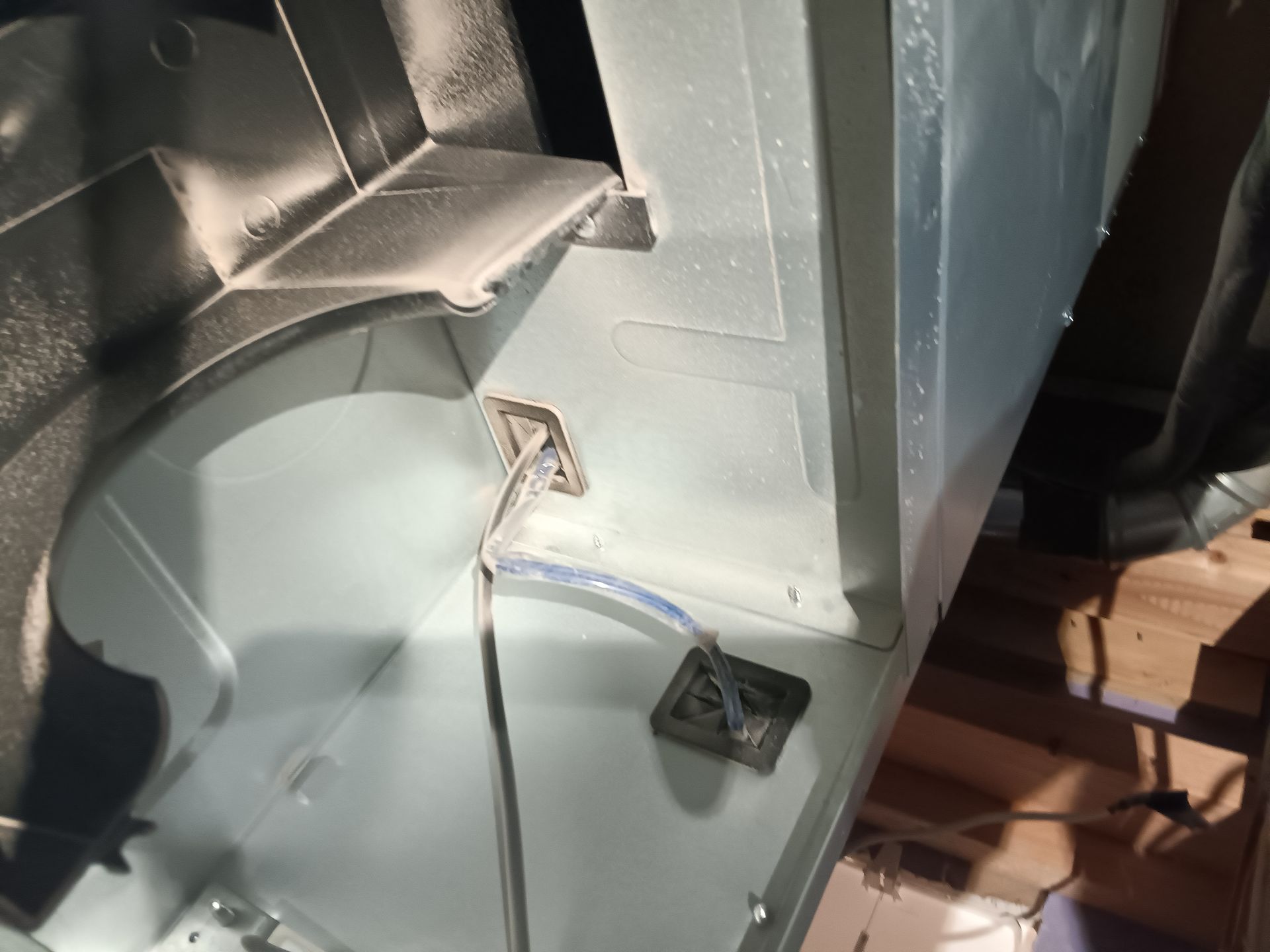 A close up of the inside of a washing machine