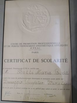 diploma per massaggi