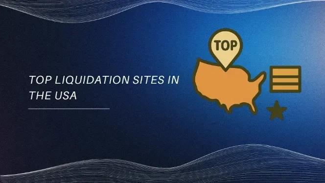USA map with “Top” marker, listing top liquidation sites in the United States.