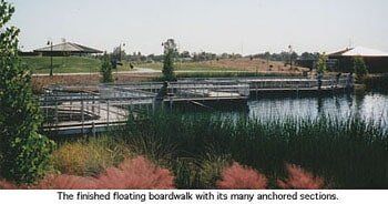 Floating boardwalk - helical pier case studies phoenix in Phoenix, AZ