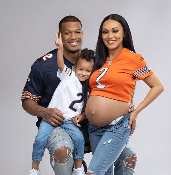 Chicago Bears DJ Moore and Family