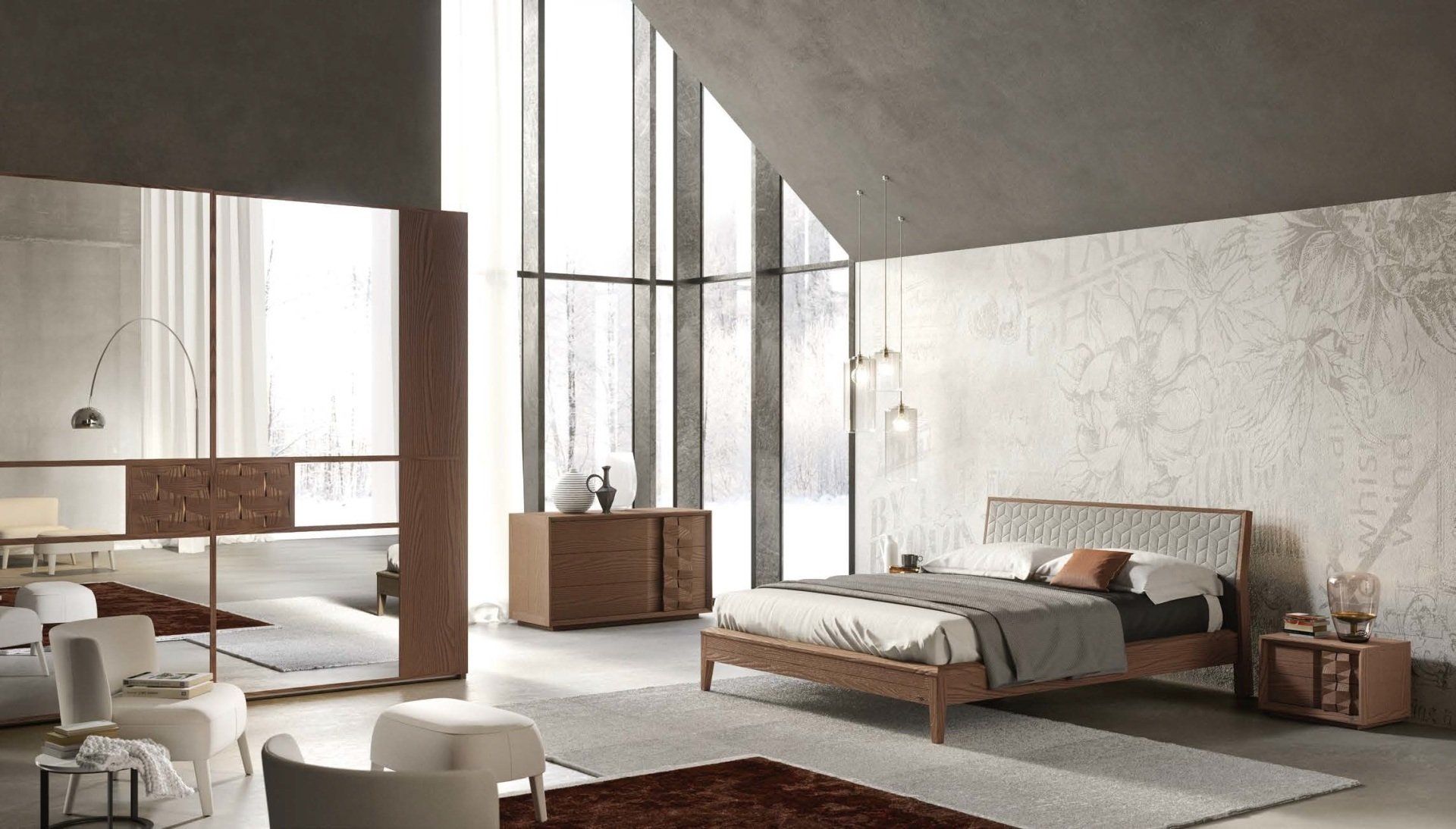 camere moderne soluzione arredo