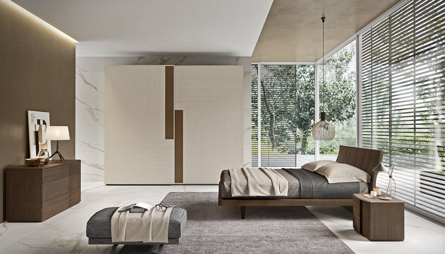 camere moderne soluzione arredo