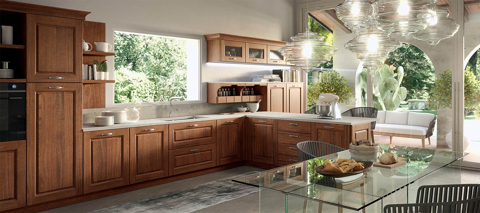 CUCINE CONTEMPORANEE E CLASSICHE soluzione arredo