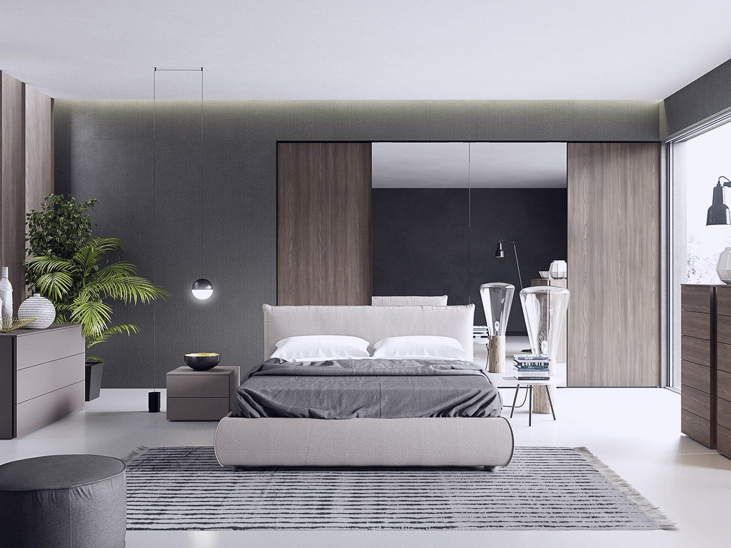 camere moderne soluzione arredo