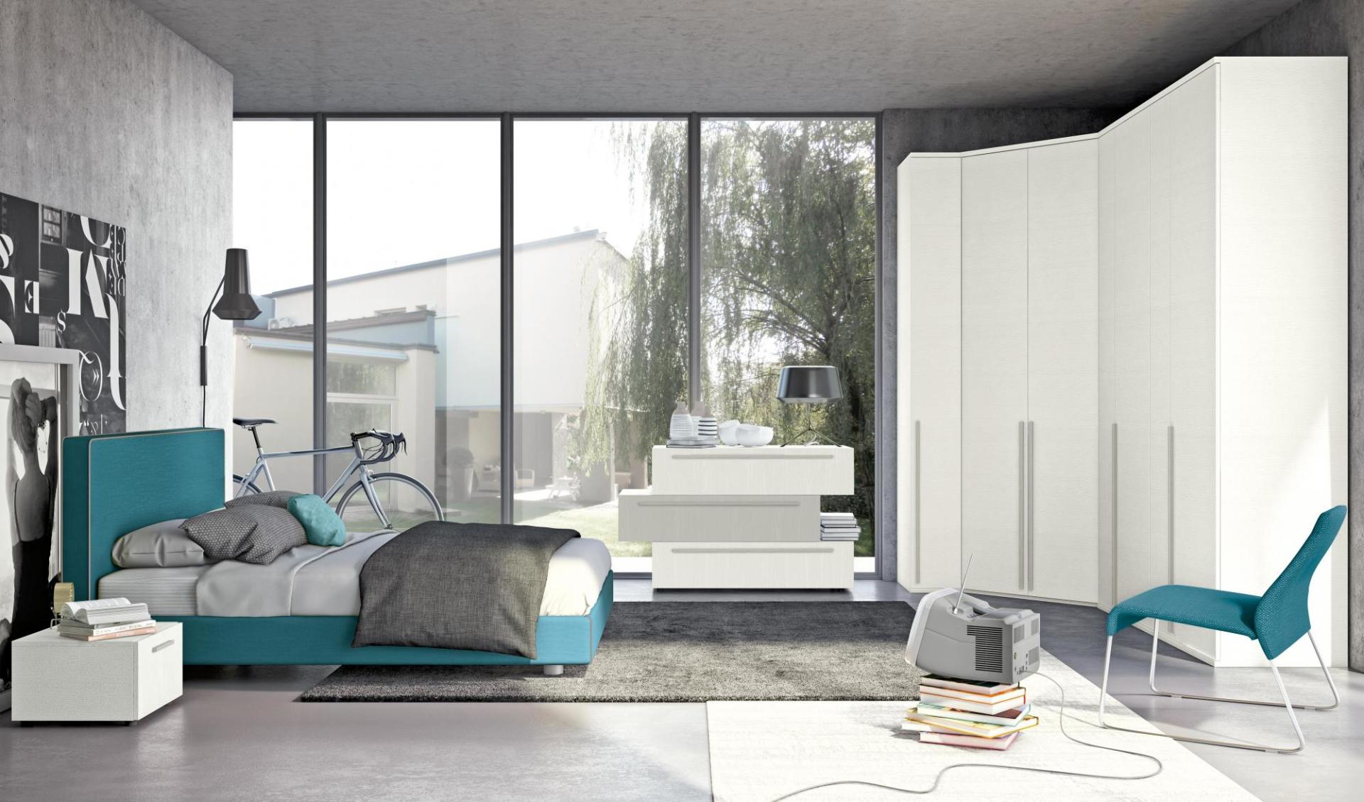 camere moderne soluzione arredo