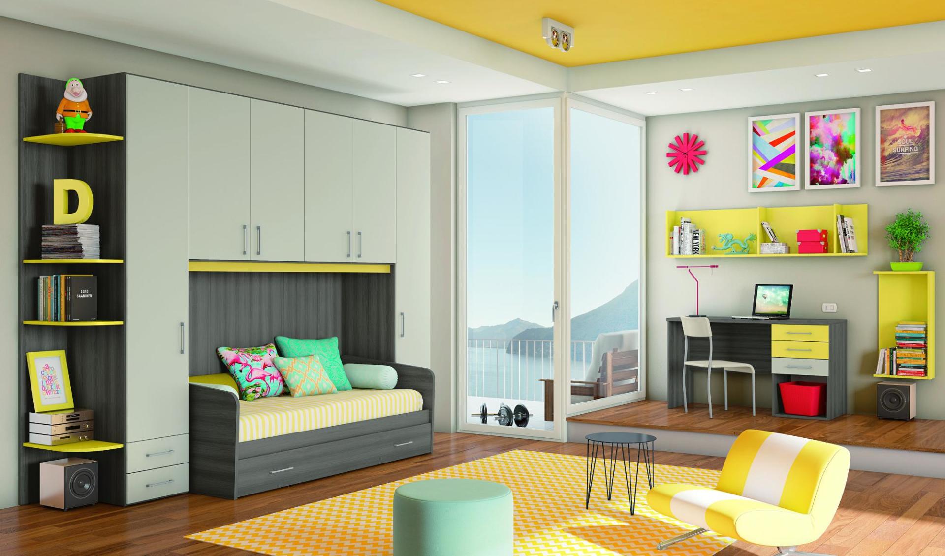 camerette moderne soluzione arredo