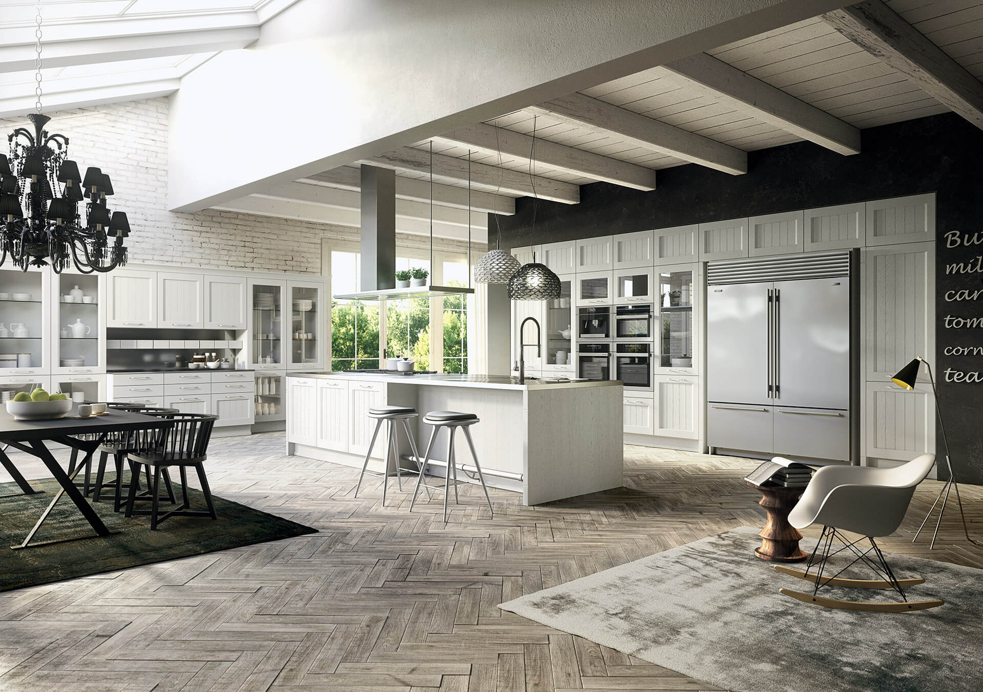 CUCINE CONTEMPORANEE E CLASSICHE soluzione arredo