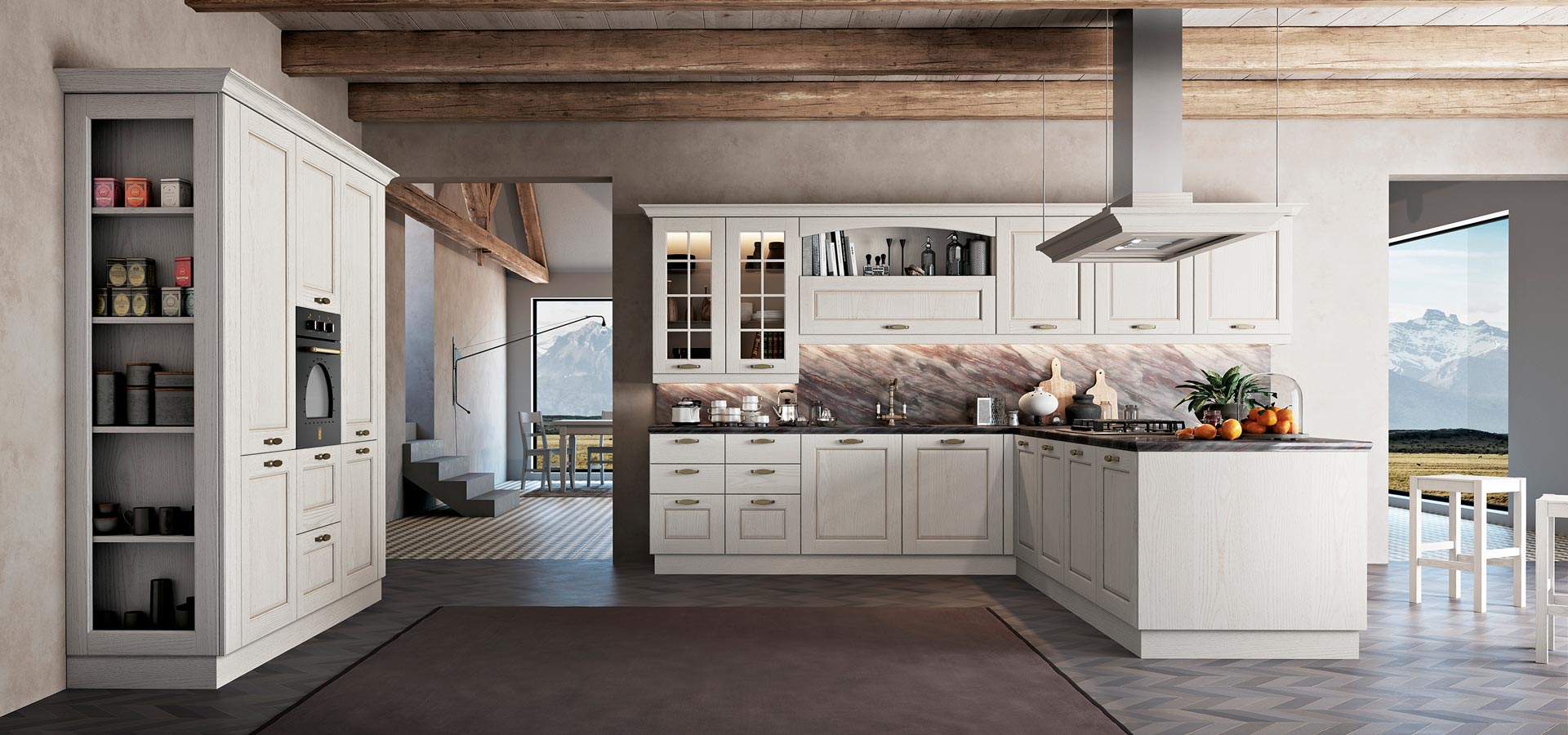 CUCINE CONTEMPORANEE E CLASSICHE soluzione arredo