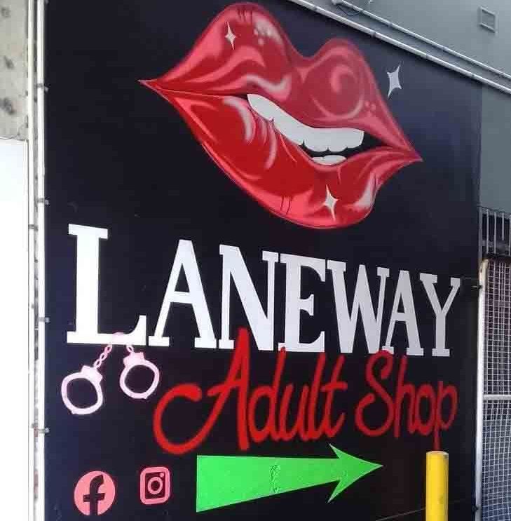 Laneway Adult Shop Wall Banner — Laneway Adult Shop in Cairns City, QLD