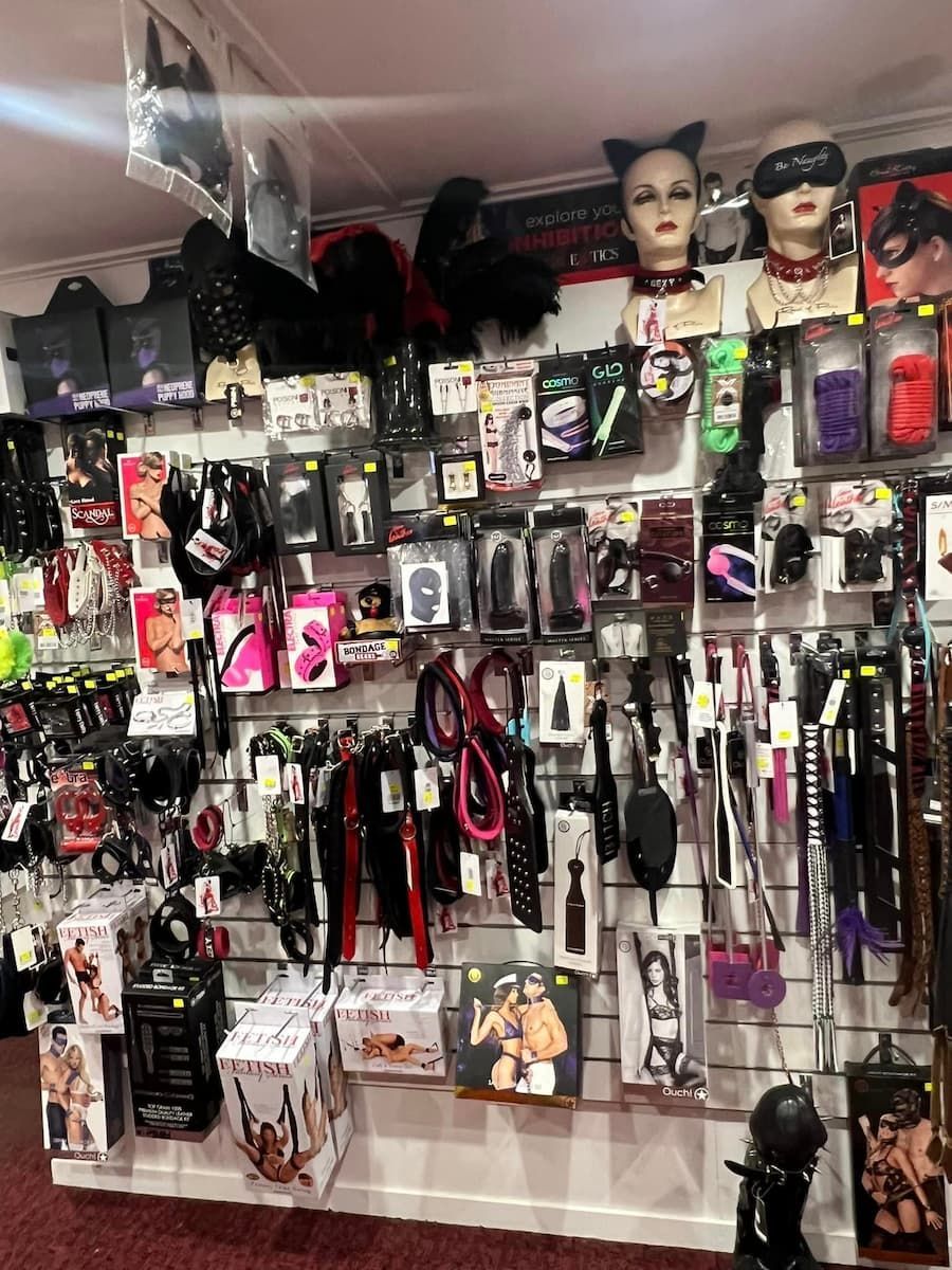 A Store Filled with Lots of Toys Including a Cat Ears Mask — Laneway Adult Shop in Port Douglas, QLD