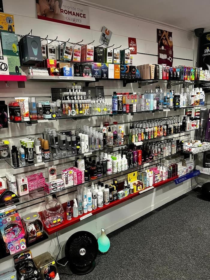 A Store Filled with Lots of Products on Shelves — Laneway Adult Shop in Townsville, QLD