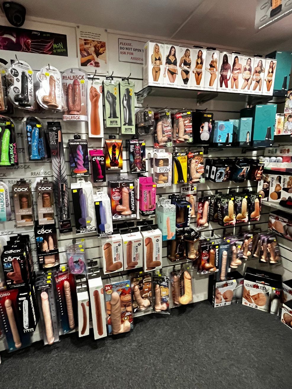 Adult Products Displayed — Laneway Adult Shop in Cairns City, QLD