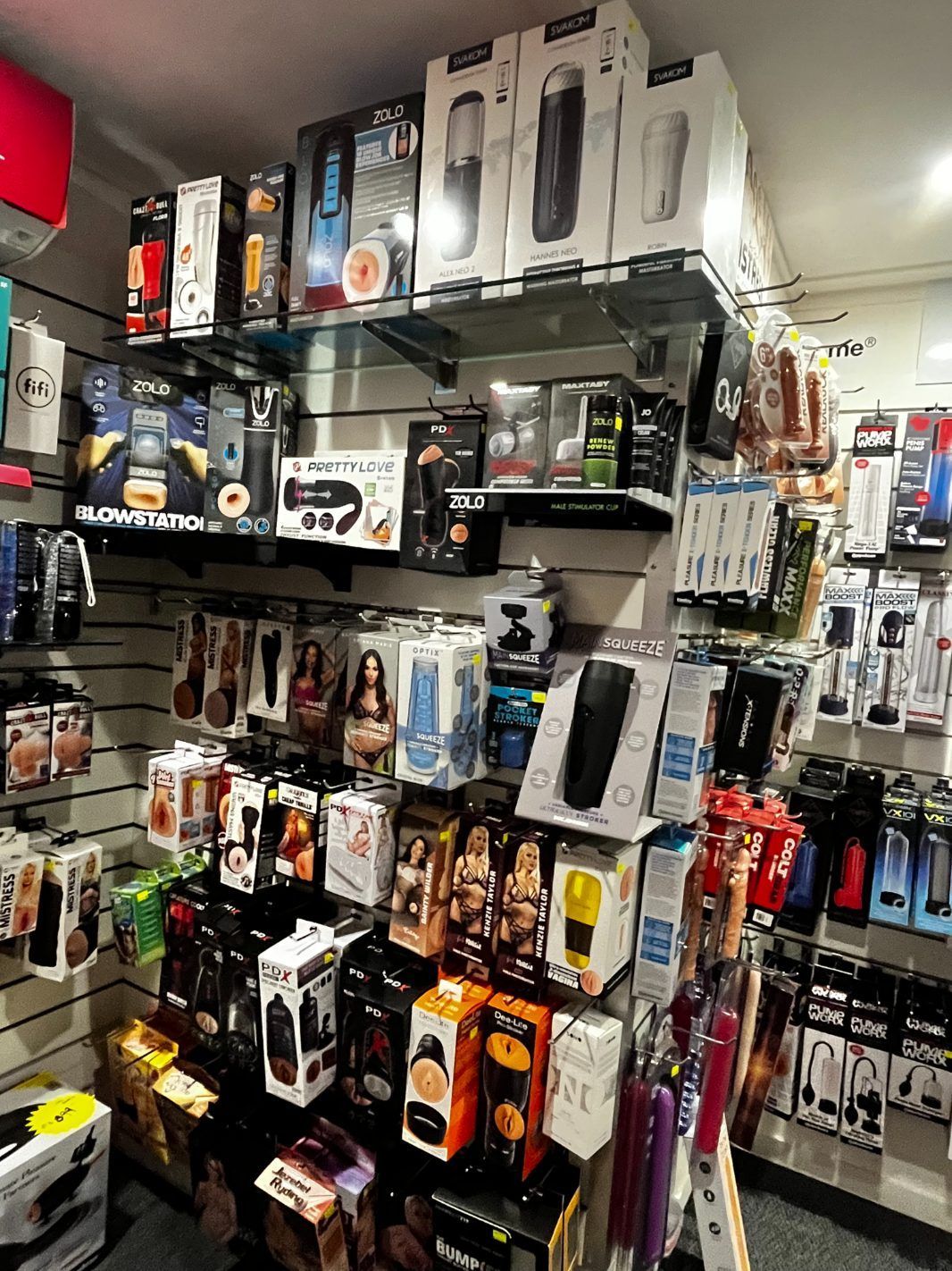 A Display of Valentine's Day Balloons and Stuffed Animals in A Store — Laneway Adult Shop in Tully, QLD
