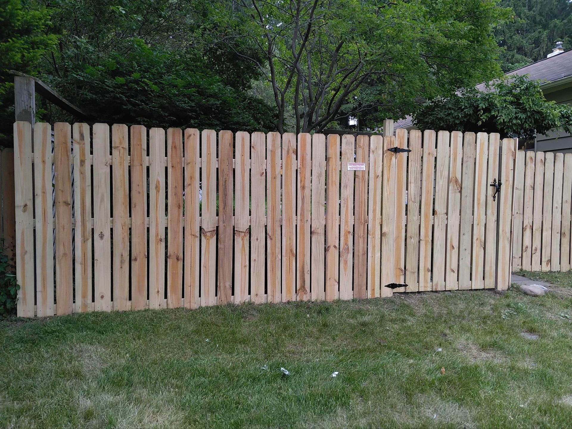 Wooden Fence with Gate — Baldwinsville, NY — Gratton's Welding & Fabricating LLC