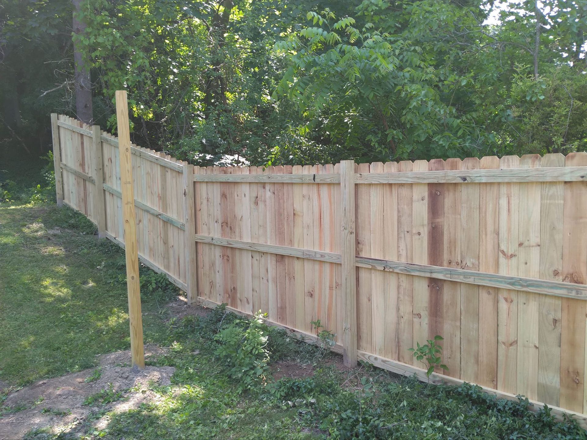 Wooden Backyard Fence — Baldwinsville, NY — Gratton's Welding & Fabricating LLC