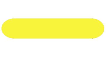 Un óvalo amarillo largo sobre un fondo blanco.