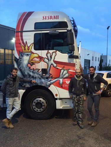 Aerografia su camion