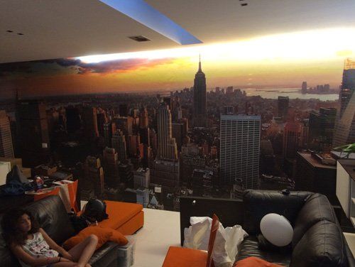 Stampa in quadricromia a parete