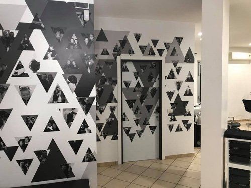 Stampa in bianco e nero per la decorazione di interni