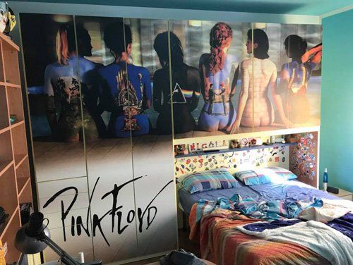 Parete con stampa grafica