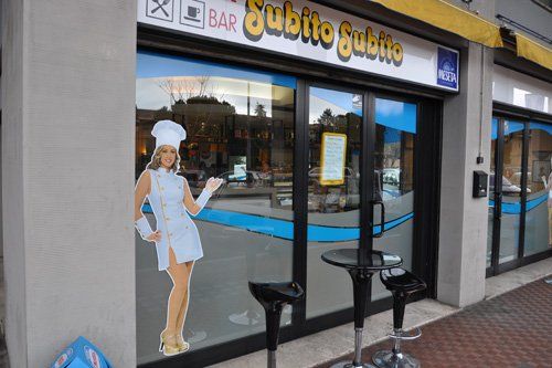 Vetrofania per un bar gelateria