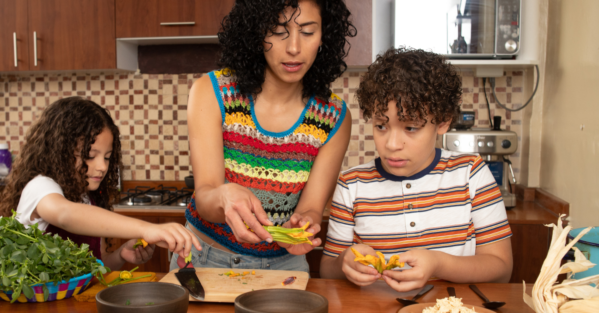 A concerned Hispanic woman inspects her clean New Jersey kitchen, revealing roach on counter