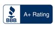 The bbb logo has a a+ rating on it.