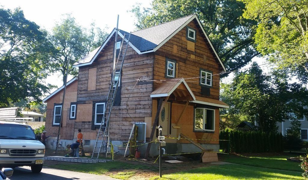 Residential House with Brown Siding — Hackensack, NJ — Classic Remodeling