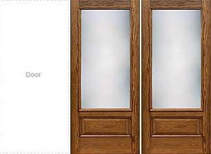 Classic-Craft Oak Patio Door Style 1 Add Right Door — Hackensack, NJ — Classic Remodeling