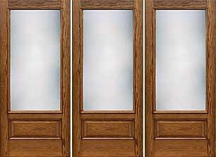 Classic-Craft Oak Patio Door Style 1 Full Set Doors — Hackensack, NJ — Classic Remodeling