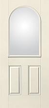 Smooth-Star Entry Door with Arched Top Glass — Hackensack, NJ — Classic Remodeling