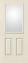 Smooth-Star Entry Door with Small Rectangular Glass — Hackensack, NJ — Classic Remodeling