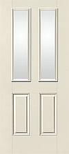 Smooth-Star Entry Door with Two Rectangular Glass — Hackensack, NJ — Classic Remodeling