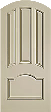 Canvas Door with Rounded Top and Simple Carved Design — Hackensack, NJ — Classic Remodeling