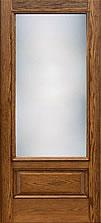 Classic-Craft Oak Door with Rectangular Glass — Hackensack, NJ — Classic Remodeling