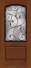 Classic-Craft Rustic Door with Rectangular Window Glass Design — Hackensack, NJ — Classic Remodeling