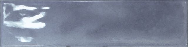Deep blue ceramic wall tile from the Splendours collection, perfect for kitchen or bath spaces
