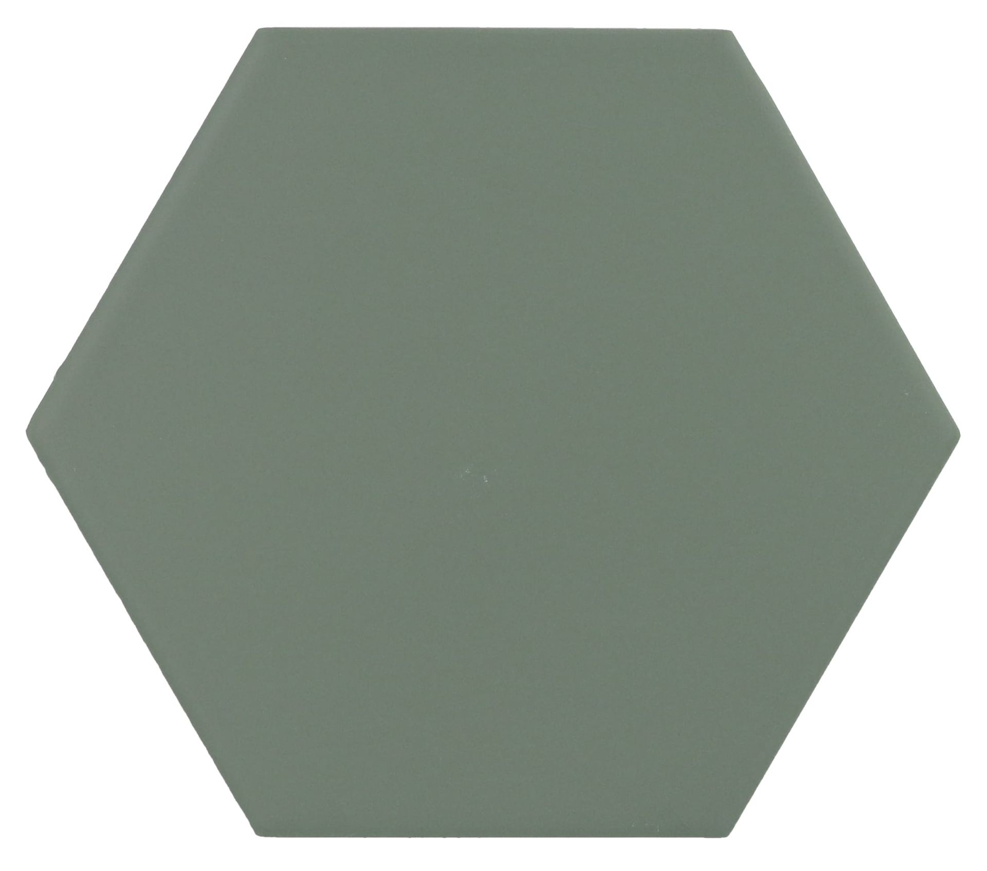 Muted green tile from the Kromatica line bringing organic tones to tile layouts