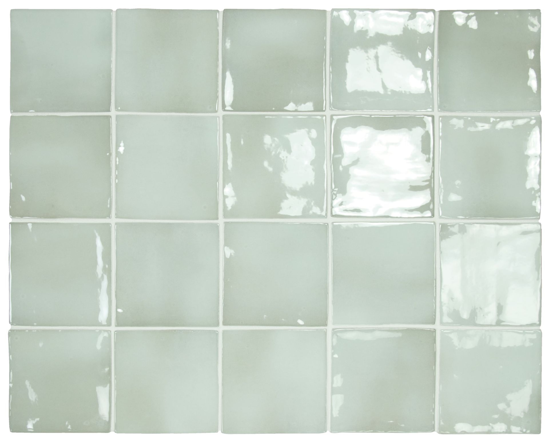 Mint green tiles in rectangular shape from the Manacor series for fresh, clean design