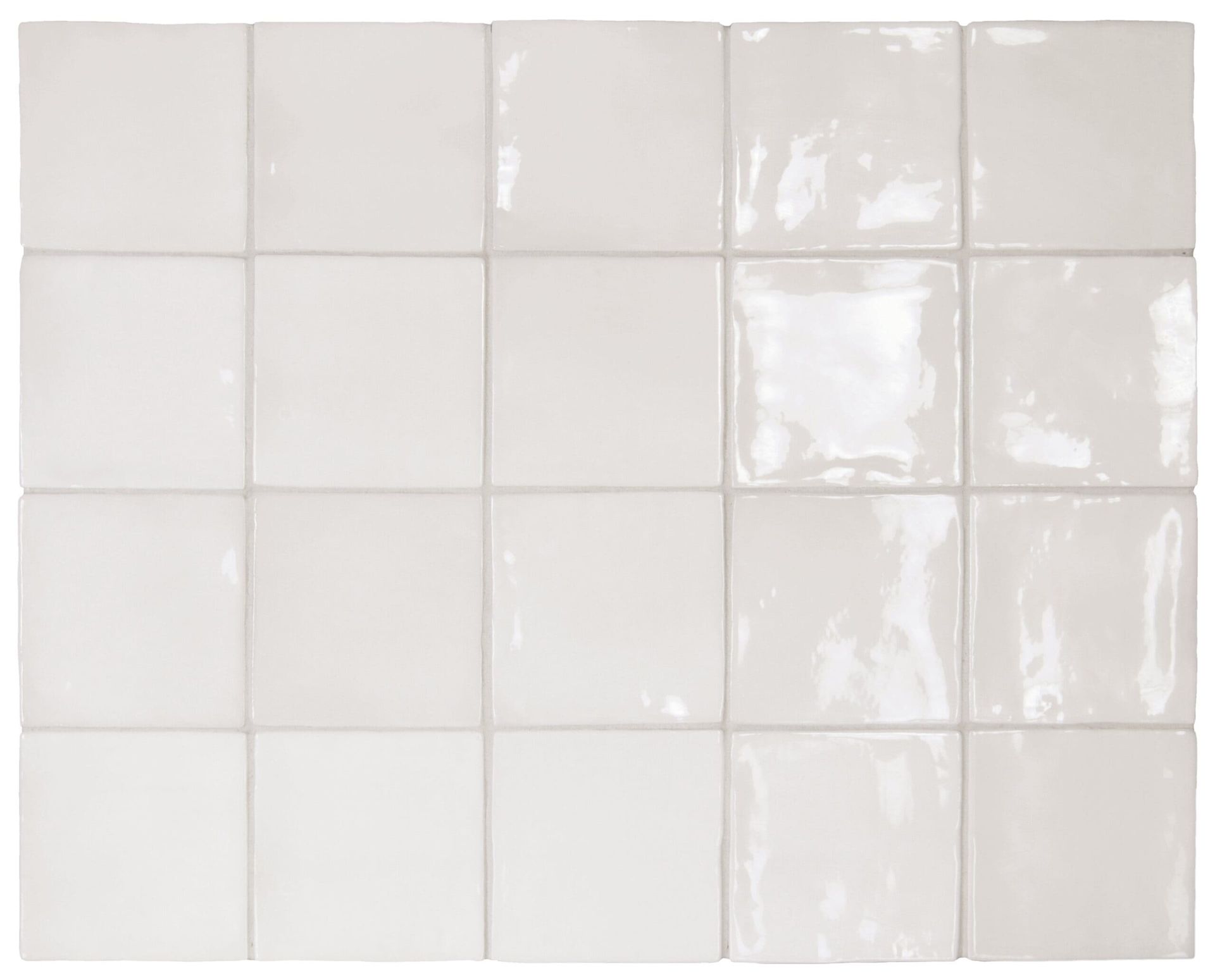 Manacor White square tile for a crisp, versatile base in any room