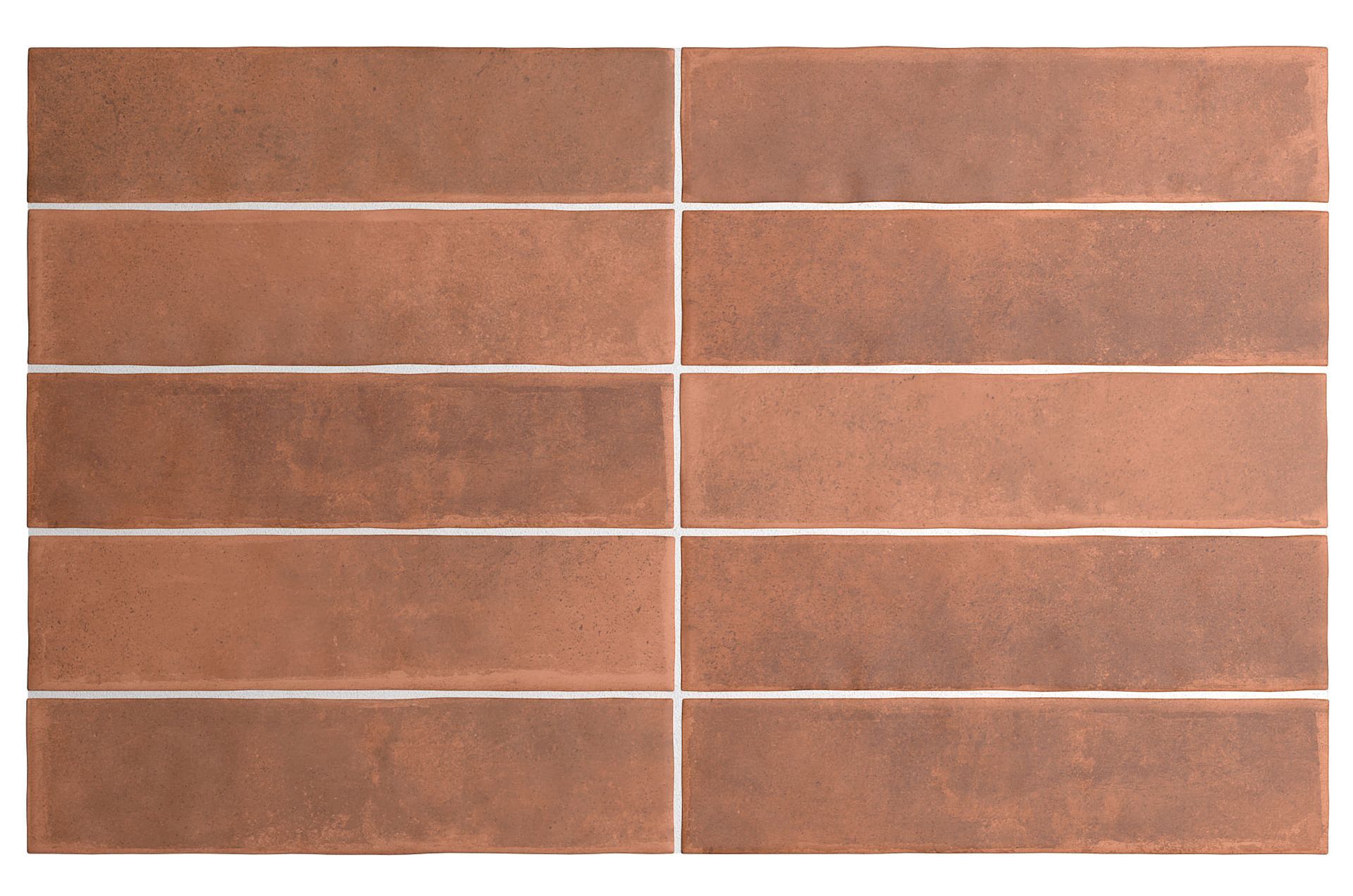 Warm-toned porcelain tile from the Argile collection inspired by traditional cotto