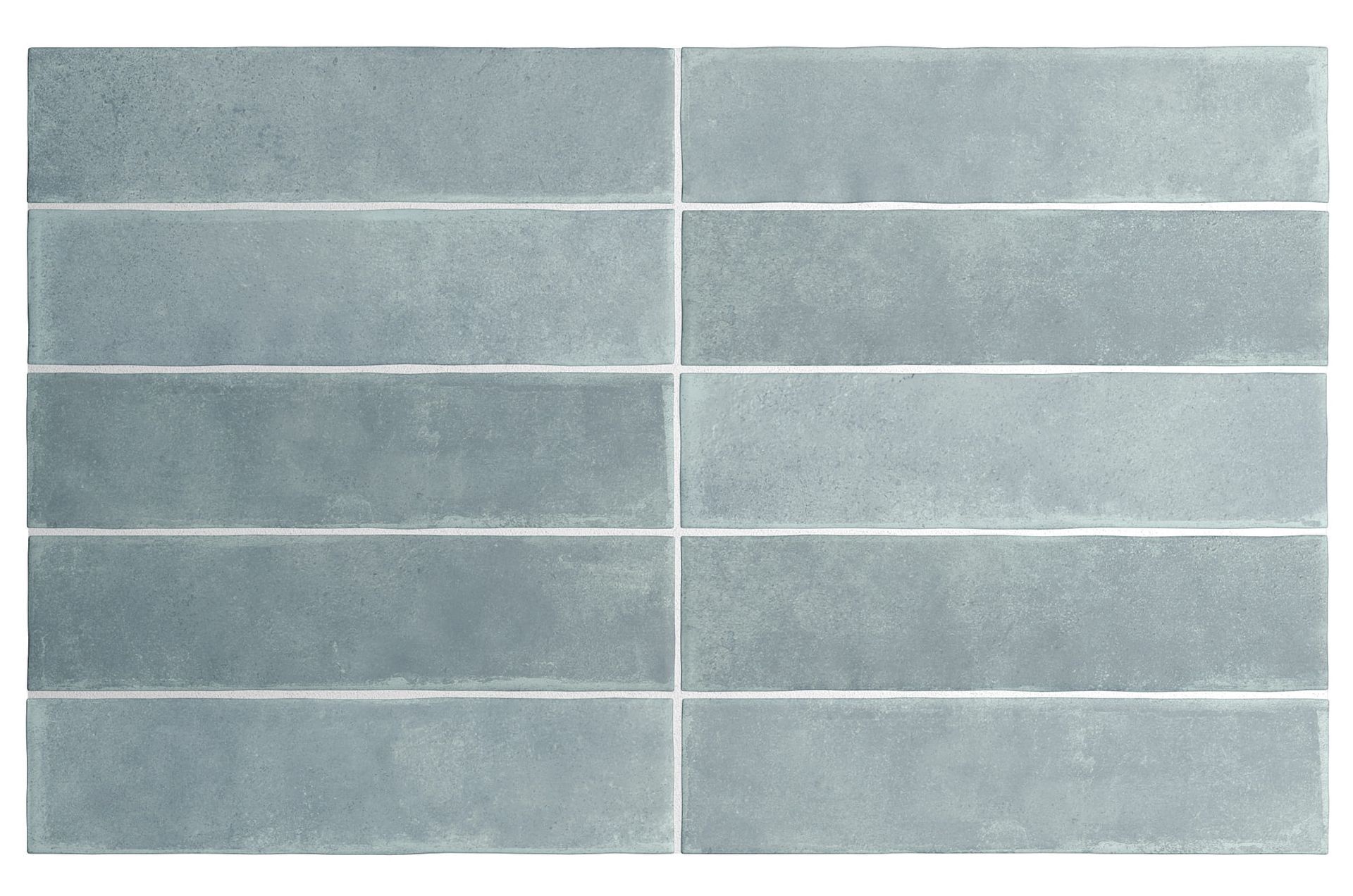 Soft blue porcelain tile in square format from Argile Sky collection