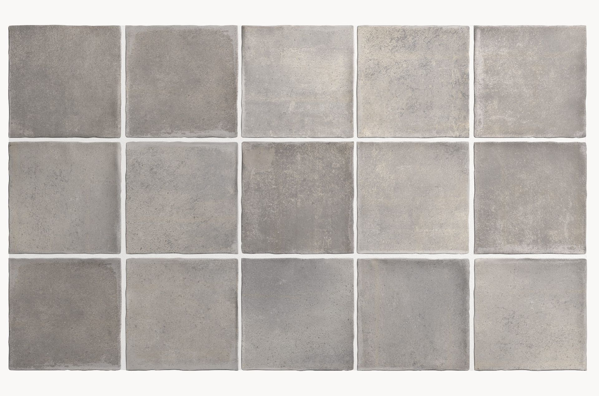 Industrial-style porcelain tile in concrete tone from the Argile collection