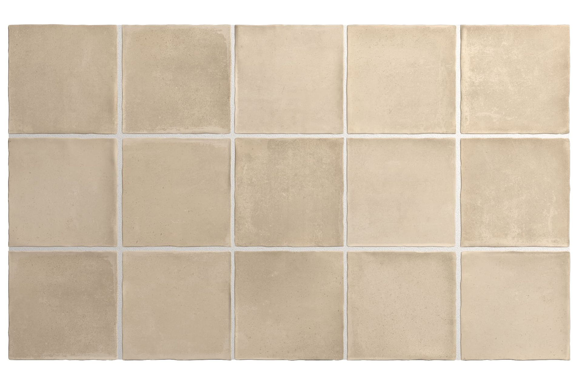 Warm sienna-hued tile in square format, perfect for rustic to refined interiors