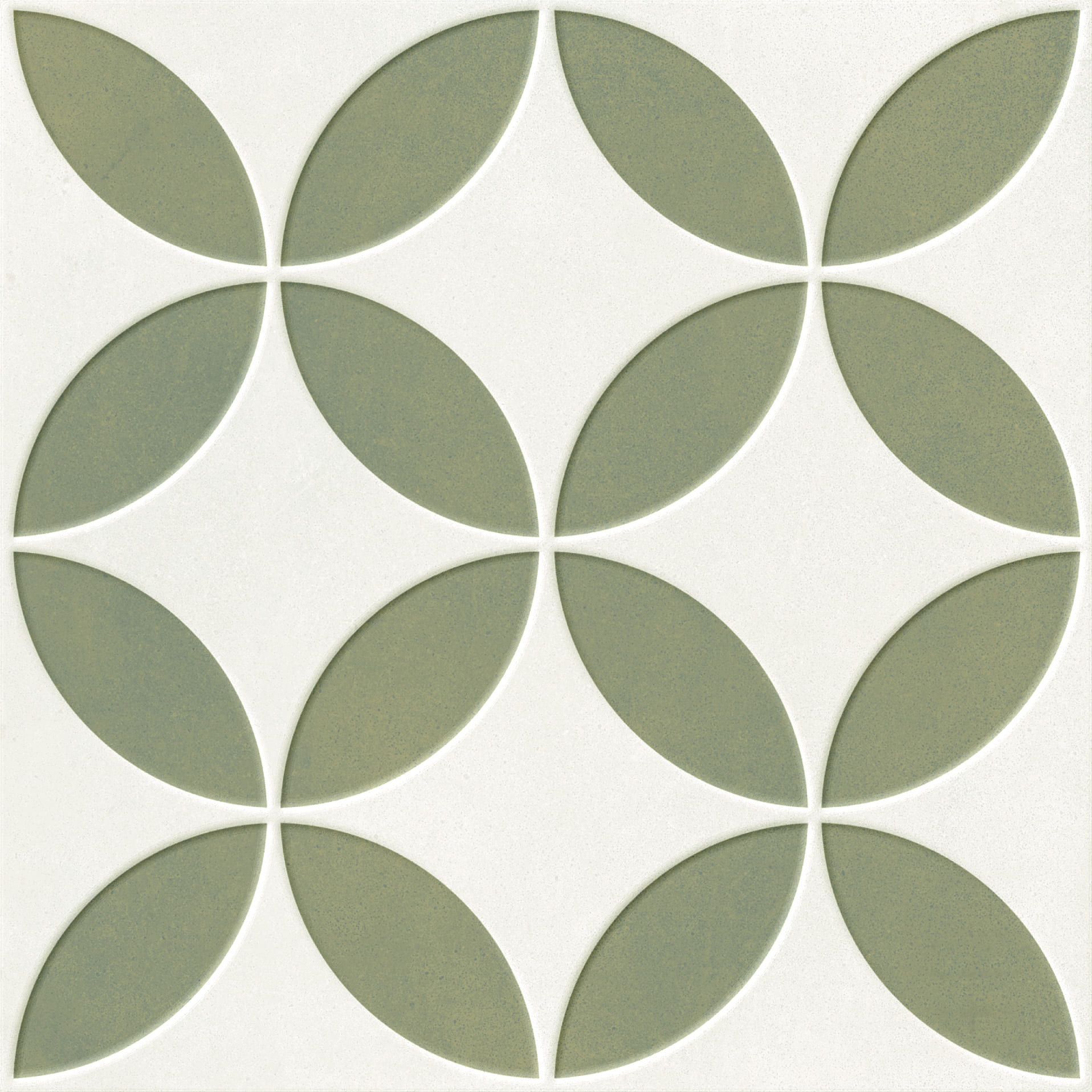 Soft taupe floral pattern tile for subtle decorative detail